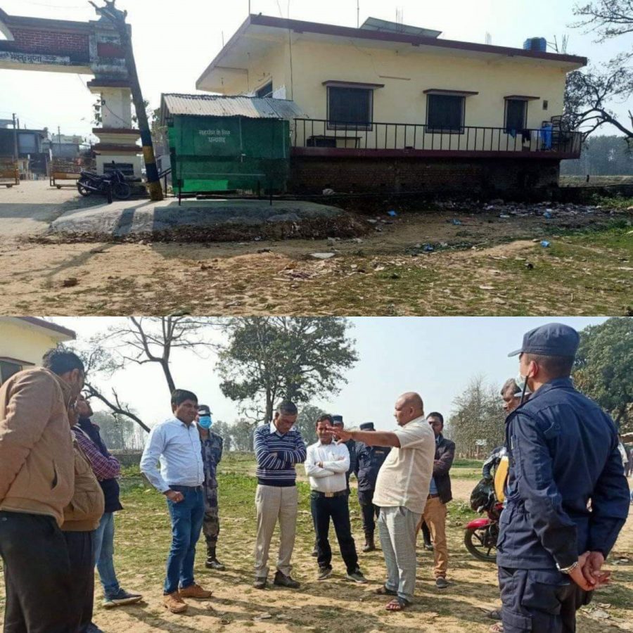 महेशपुर सिमा नाका क्षेत्रको दशगजामा भारतले निर्माण गर्‍यो भौतिक संरचना